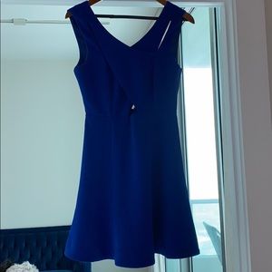 Blue cutout minidress